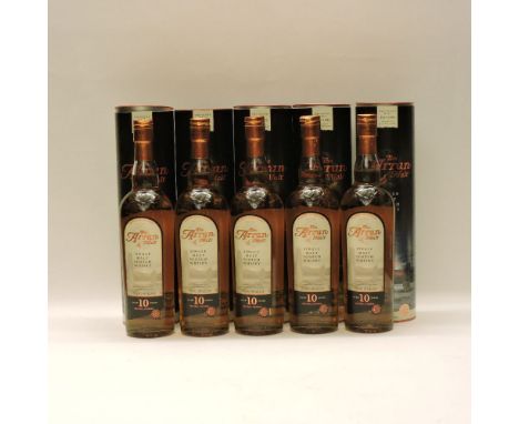 Assorted Whisky to include: The Famous Grouse Finest Scotch Whisky, one bottle (boxed); The Arran Malt, Single Malt Scotch Wh