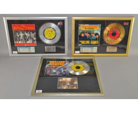 The Rolling Stones, including three individually framed presentation singles for Time Is On My Side with ticket from 1994, St