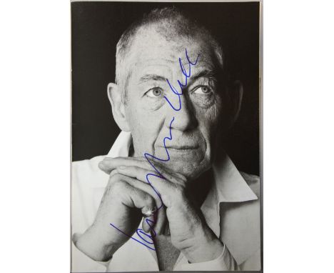 Lord of the Rings - A Celebration souvenir booklet signed to the inside by Sir Ian McKellen (Gandalf)