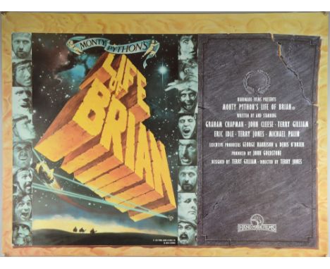 Monty Python's Life of Brian (R-1980's) British Quad film poster, Handmade Films, rolled, 30 x 40 inches
