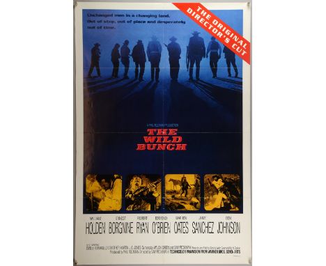 The Wild Bunch (R-1995) One sheet film poster, directed by Sam Peckinpah, Warner Brothers, folded, 27 x 40 inches