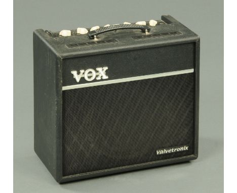 A Vox VT40+ Valvetronix amplifier, circa 2010, with instructions.