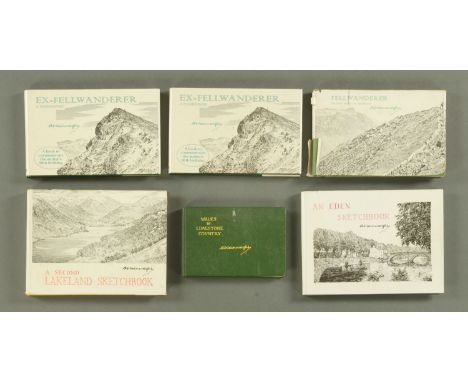 WAINWRIGHT. A, Fell Wanderer, 1966 First Edition, two copies of Ex-Fell Wanderer, 1987 first Edition, and Eden Sketchbook, 19