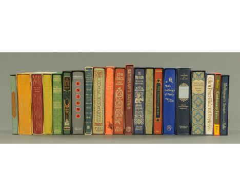 Two boxes of 21 Folio Society books, to include The Eagle of The Ninth by Rosemary Sutcliff, The Celts by Nora Chadwick, The 