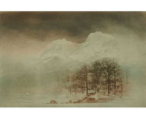 Pam Ray, "The Langdales from Low Wood", signed and titled in pencil in the margins numbered 854 from a limited edition of 350