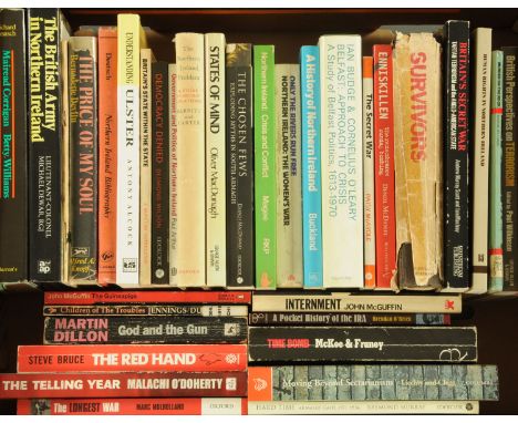 A box of books on The Irish Troubles, to include History of Northern Ireland by Buckland, The British Army in Northern Irelan