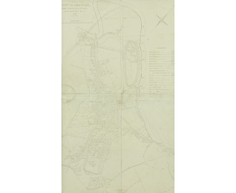 A town plan of Keswick, dated 1852, Shewing (sic) the present state of the drainage, lighting, water supply... Footnote:  thi