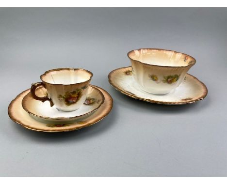 LATE VICTORIAN CHINA TEA SERVICE, transfer decorated with floral sprays, comprising 12 cups, 12 saucers, 12 side plates, suga