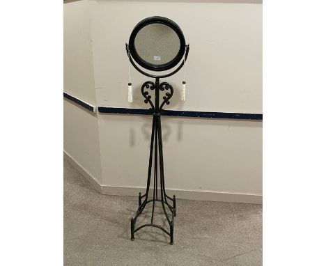 MODERN METAL SHAVING/DRESSING MIRROR, 144cm high