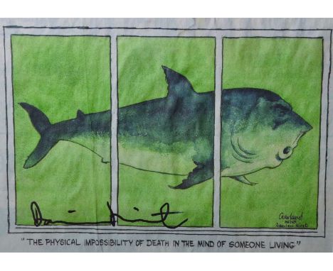 Damien Hirst (1965- ) British. “The Physical Impossibility of Death in the Mind of Someone Living”, Print, Signed in Ink, ove
