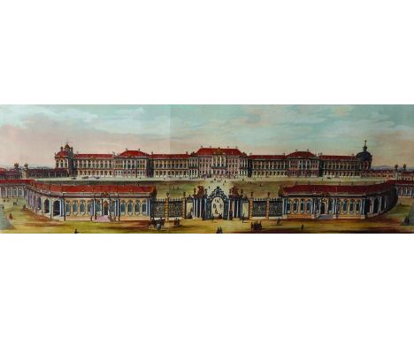 After Charles de Lespinasse (18th Century) French. ‘Maison De Plaisance, St Petersbourg’, Print, overall 10.5” x 27”, and the