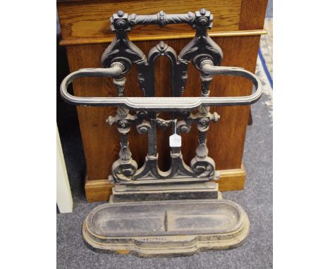 A Victorian cast iron walking stick/umbrella stand