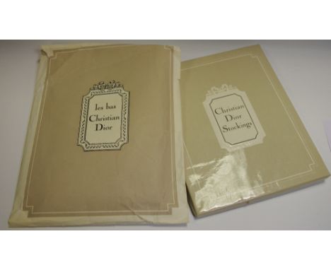 Lady's Accessories - a pair of Christian Dior Vermeil stockings size 10, original box and packaging; six other pairs similar 