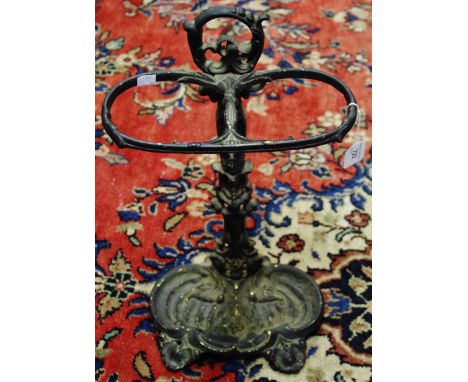 A Victorian style cast walking stick stand