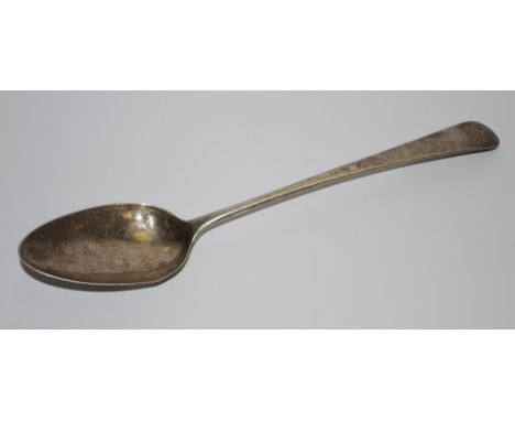 A George III silver Old English pattern serving spoon, George Burrow, London 1800