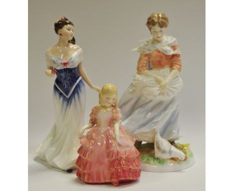 A Royal Worcester figure, Farmers Wife, Old Country Ways, limited edition 1828/9500; others, Royal Doulton, For You, HN3754, 