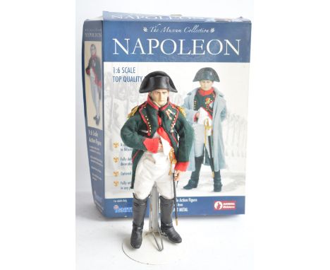 1/6 scale poseable Napoleon action figure from Andrea Miniatures. Figure in excellent condition with metal stand, some access