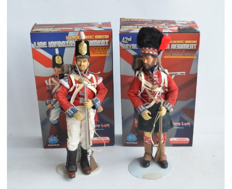 Two 1/6 scale Napoleonic Series soldier figures from Modellers Loft/DiD Corp to include 'Angus', 42nd Royal Highlander Regime