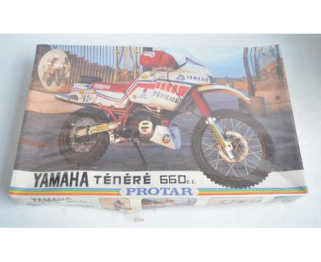 Unopened factory wrapped Protar 1/9 scale Yamaha Tenere 660cc moto cross plastic motorbike model kit 