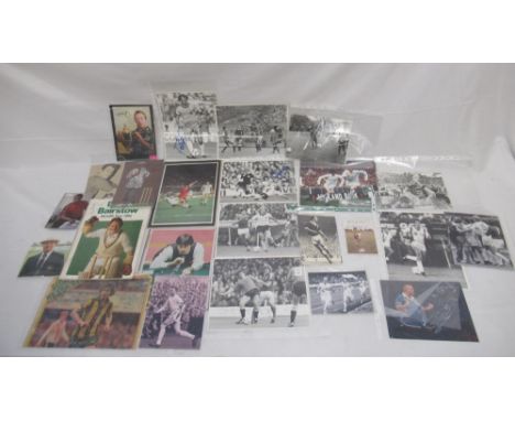 Assorted collection of signed Sports photos/pictures to inc. Jonny Wilkinson, Jason Robinson, Dickie Bird, Norman Hunter, Joh