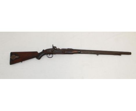 Westley Richards and Co. breach-loading percussion cap 'Monkey Tail' carbine, dated 1875. Complete with original sights and c