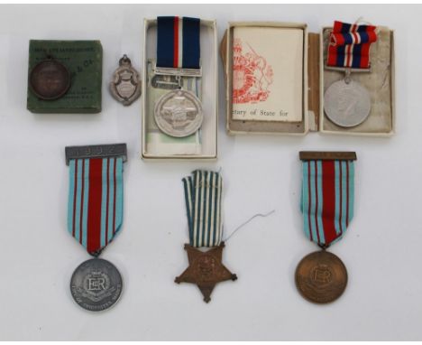Collection of Medals and awards. 1939-45 War Medal. Malta Anniversary Medal. Royal Military Police March Medals 1991-92. PT a