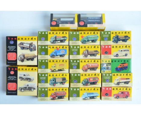 Nineteen boxed 1/43 and 1/64 scale diecast Vanguard series commercial vehicle models from Lledo (including limited editions) 