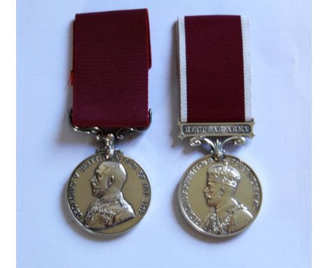 Army Long Service Medal. To 2307661 Sgln H. White. Royal Signals. Regular Army Long Service Medal. To 2314054 Sgt L.G. Goodma