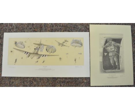 Two limited edition military prints by Matt Holness, both signed and numbered in pencil by the artist to include 'Sea Of Silk