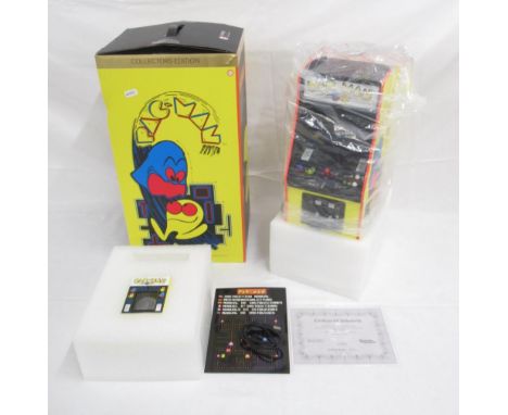 A Numskull Official Bandai Namco Entertainment product, 1/4 scale playable replica of the original 1980s PAC-MAN arcade cabin