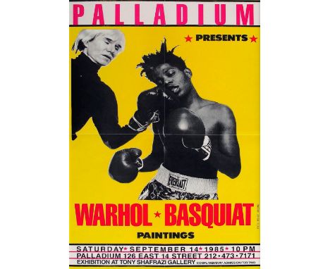 ANDY WARHOL X JEAN MICHEL BASQUIATPalladiumOffset Lithograph24" x 36"