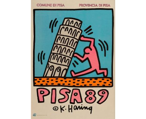 KEITH HARING (1958-1990)Pisa 89, 1989Offset Lithograph24" x 36"