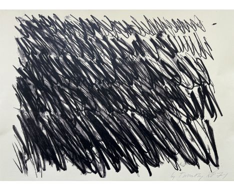 CY TWOMBLY (1928-2011)Untitled, 1971LithographSigned &amp; Dated in Pencil30" x 22 1/2"