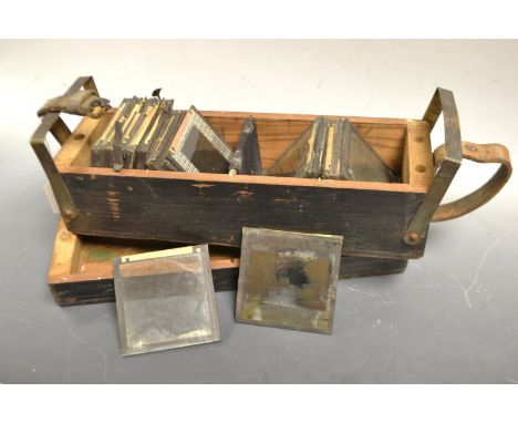 Magic Lantern Slides - Nazi Period Germany - various photographic, annotated in hand manuscript, A German Demonstration, Muni