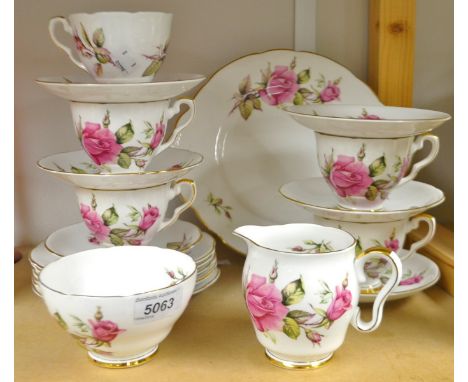 A Royal Stafford First Love tea service for six.