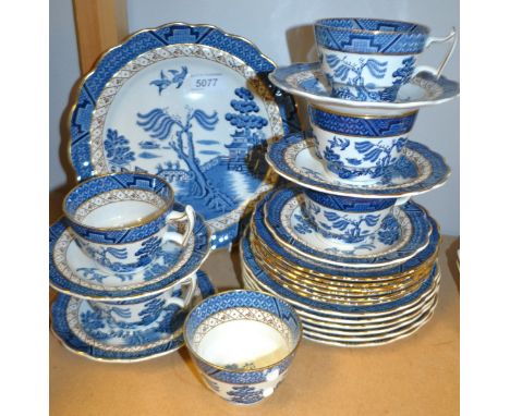 A Booths Real Old Willow tea service for six.