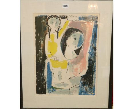 MARIANO VILLALTA (Spanish 20th Century)
Maternidad
Lithograph, numbered 43/200
48cm x 35cm
Collection of Nelson A Rockerfelle