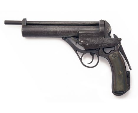 WESTLEY RICHARDS, LONDON A SCARCE .177 RECEIVER-COCKING AIR-PISTOL, MODEL 'HIGHEST POSSIBLE (FIRST MODEL)', serial no. 186, f