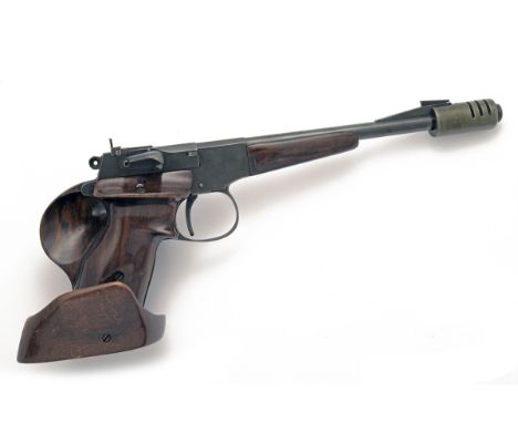 DR M.K. JUREK, BIRMINGHAM A RARE .22 (L/R) SINGLE-SHOT TARGET-PISTOL, MODEL 'JUREK PATENT', serial no. 87, circa 1965, with r