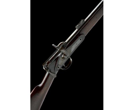 TERRY, BIRMINGHAM A RARE, POSSIBLY UNIQUE 30-BORE PERCUSSION BREECH-LOADING CARBINE, MODEL 'TERRY'S IMPROVED PATENT', serial 