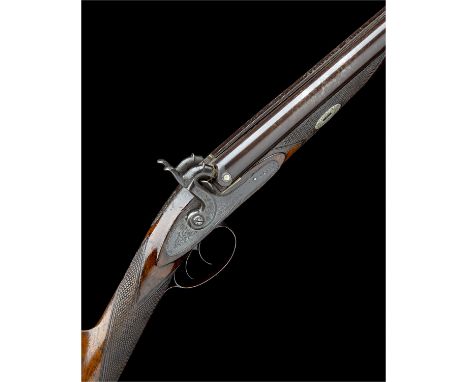 BENTLEY &amp; SONS, LONDON A 15-BORE PERCUSSION DOUBLE-BARRELLED SPORTING-GUN, no visible serial number, circa 1845, with 28i
