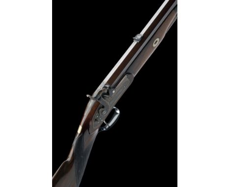 WILKINSON, LONDON A FINE 14-BORE (BELTED BALL) PERCUSSION SINGLE-BARRELLED SPORTING-RIFLE, no visible serial number, circa 18