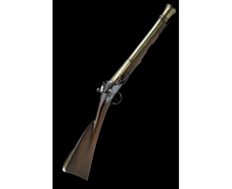 TOMLINSON, DUBLIN A 20-BORE FLINTLOCK BRASS-BARRELLED BLUNDERBUSS, registration no. DC4639, circa 1800, with two-staged 14 3/