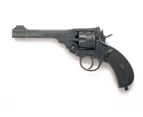 WEBLEY, BIRMINGHAM A SCARCE .455 SIX-SHOT DOUBLE-ACTION REVOLVER, MODEL 'MKV', serial no. 158425, dated for 1915, with scarce