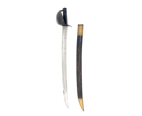 CHATELLERAULT ARSENAL, FRANCE A 19TH CENTURY 1833 PATTERN FRENCH NAVAL CUTLASS, in the style of Napoleonic examples but dated
