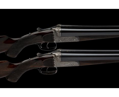 CHAS OSBORNE & CO. A PAIR OF 12-BORE BOXLOCK EJECTORS, no visible serial numbers, circa 1905, No.1 gun with 30in. nitro repro