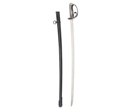 A GOOD JAPANESE WORLD WAR II MODEL 1899 CAVALRY SABRE, serial no. 73630, circa 1941, with 30in. plain steel blade with clippe