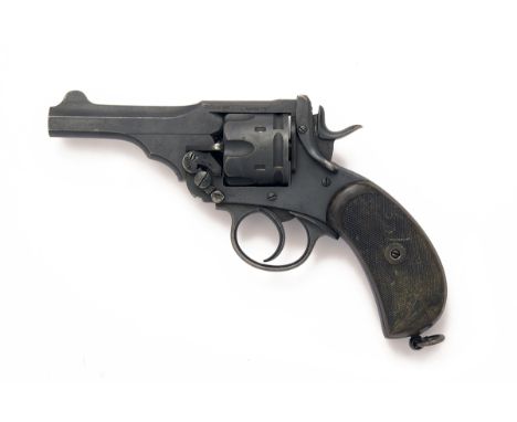 WEBLEY, BIRMINGHAM A .455 SIX-SHOT DOUBLE-ACTION REVOLVER, MODEL 'MKV', serial no. 142558, dated for 1915, with 4in. barrel, 