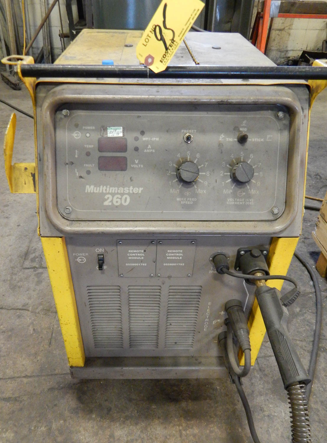 ESAB MULTIMASTER 260 260 AMP PORTABLE TIG TIGMIGSTICK WELDER, 50