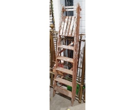 Wooden step ladder